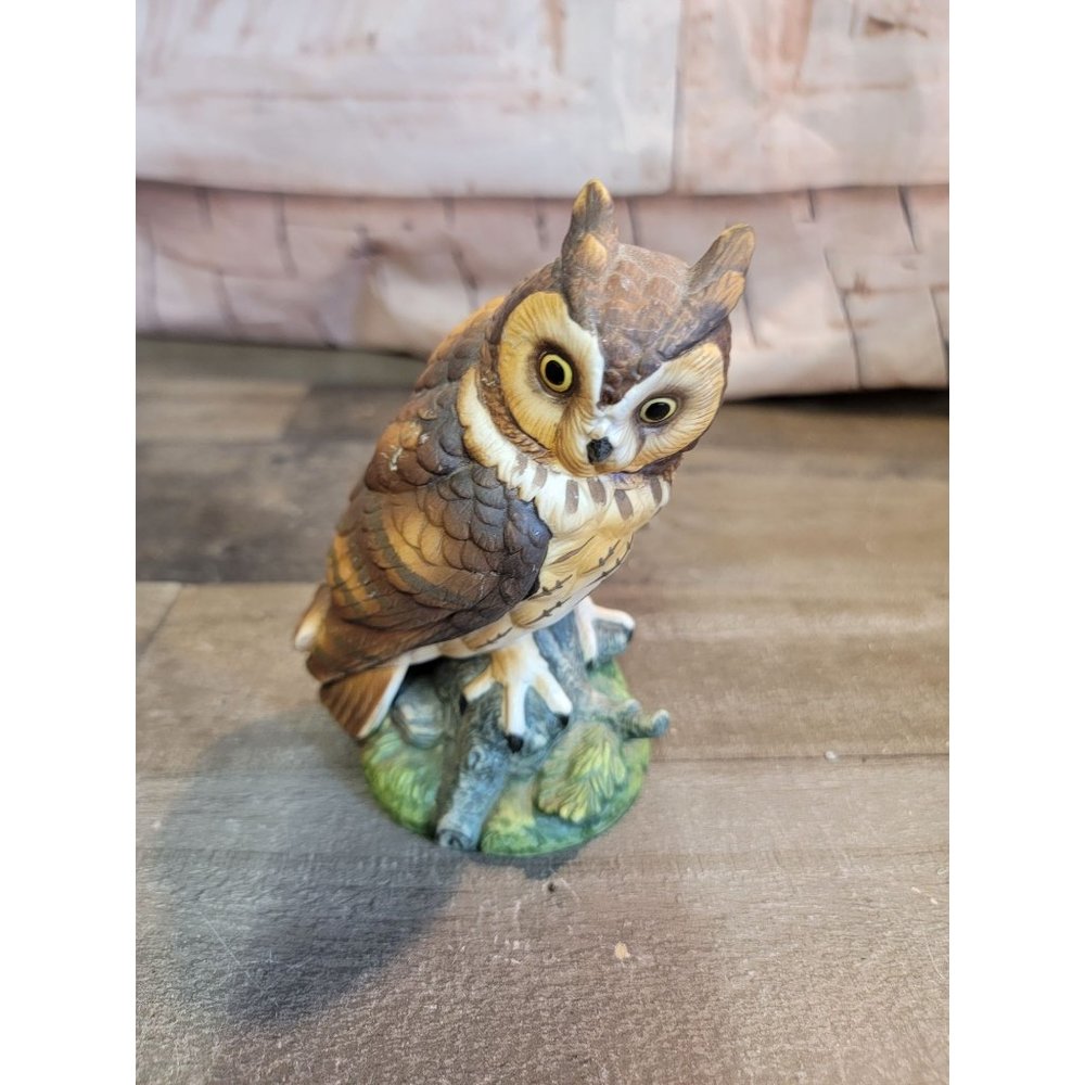 Ceramic long-eared owl‎ Andrea Sadek 1986 figure bird